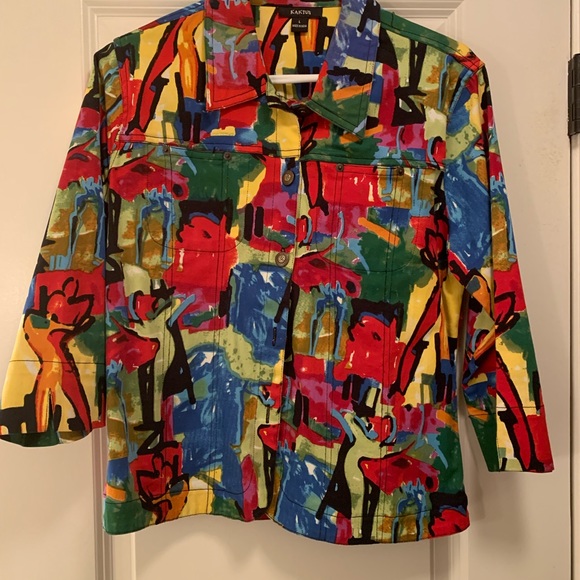 NWOT Kaktus jean jacket - Picture 2 of 9